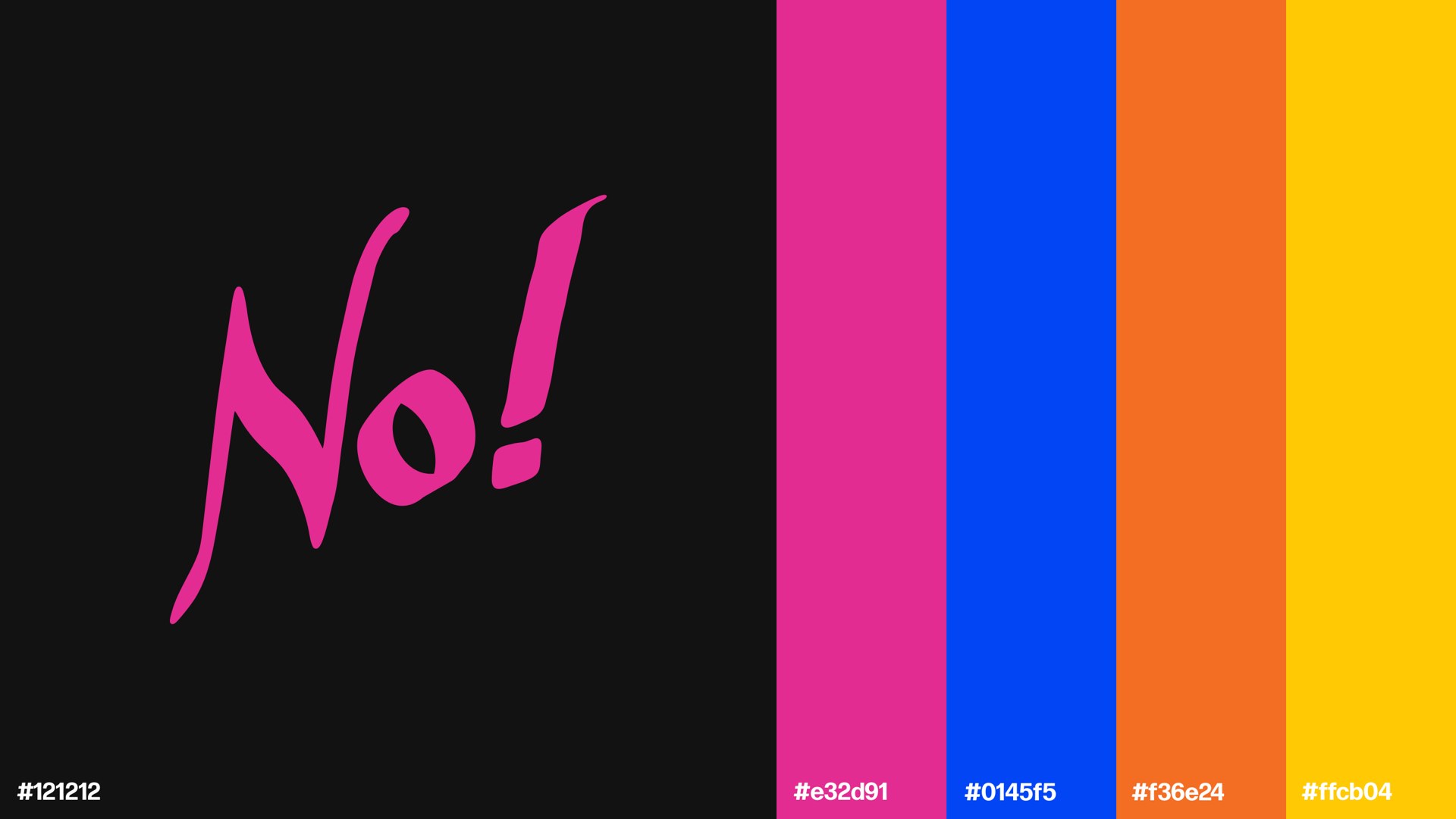 No Strangers mark and color palette