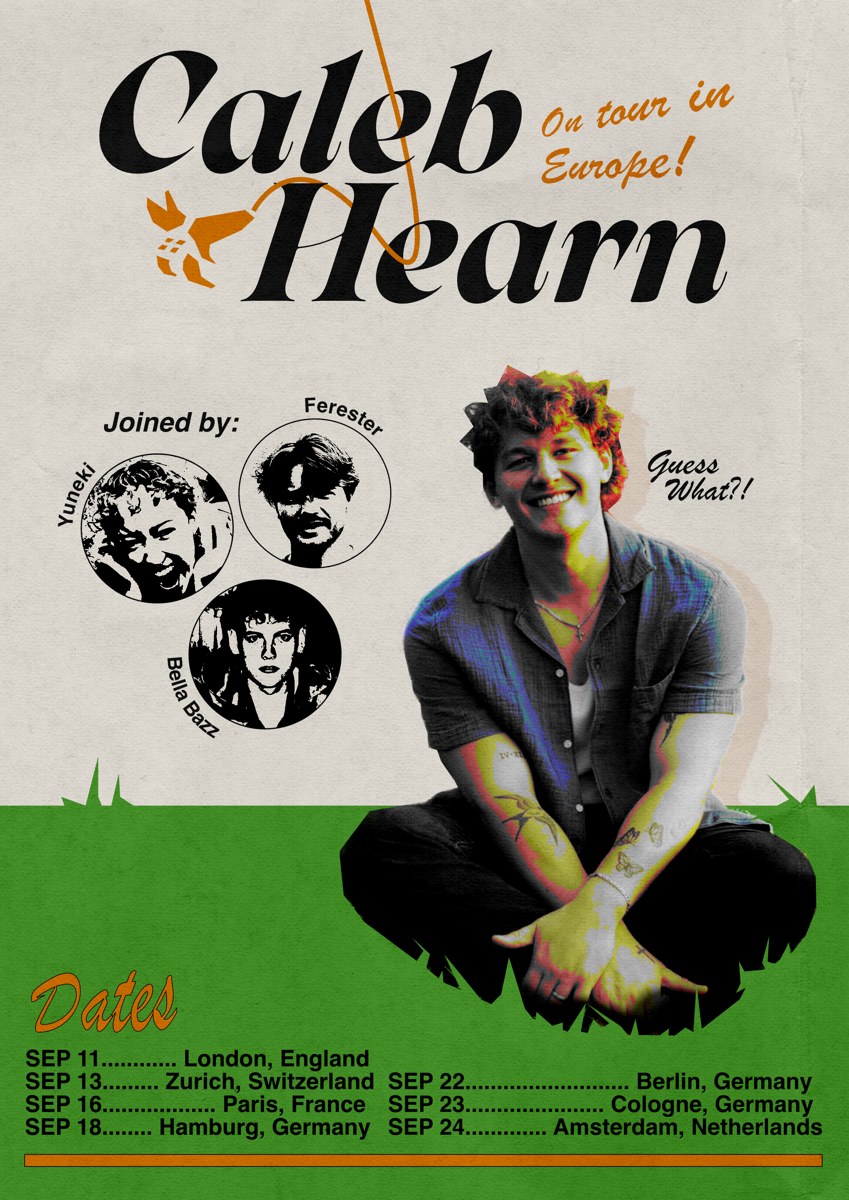 Caleb Hearn Europe tour poster